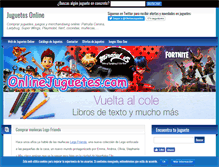 Tablet Screenshot of onlinejuguetes.com